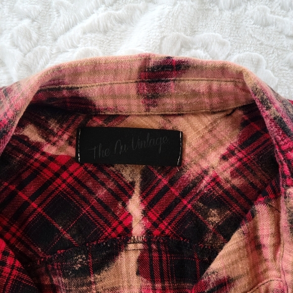 Bleach Dyed One-of-a-kind Flannel - Picture 4 of 8